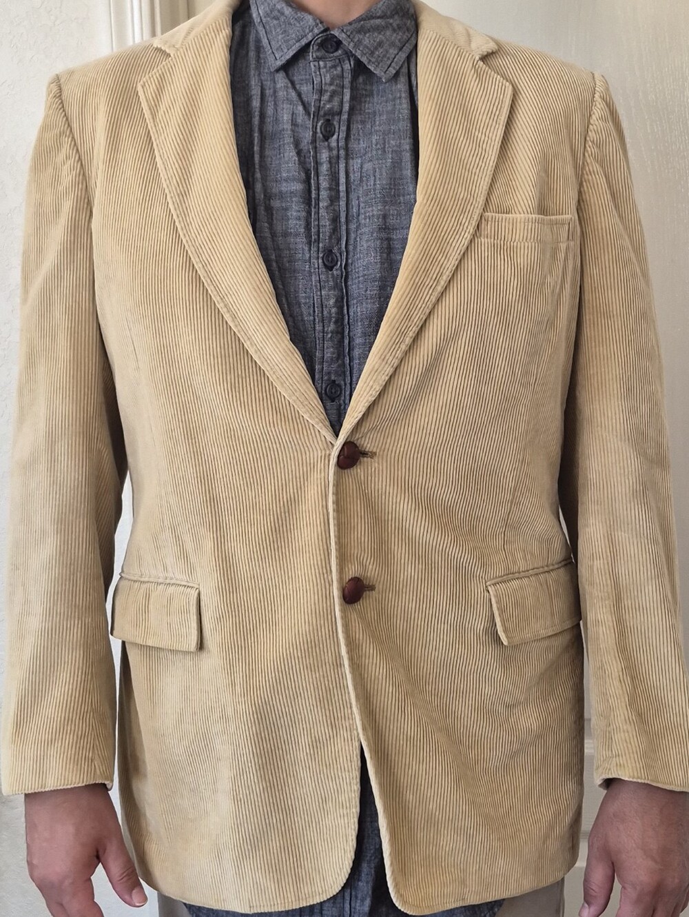 The Store for Men, Marshall Field & Co. Vintage Cordury Blazer Sz 43 Long